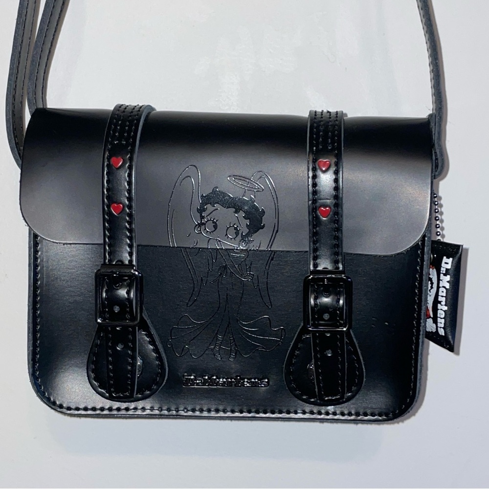 Dr. Marten x Betty Boop Limited Edition 7 Inch Leather Crossbody Bag